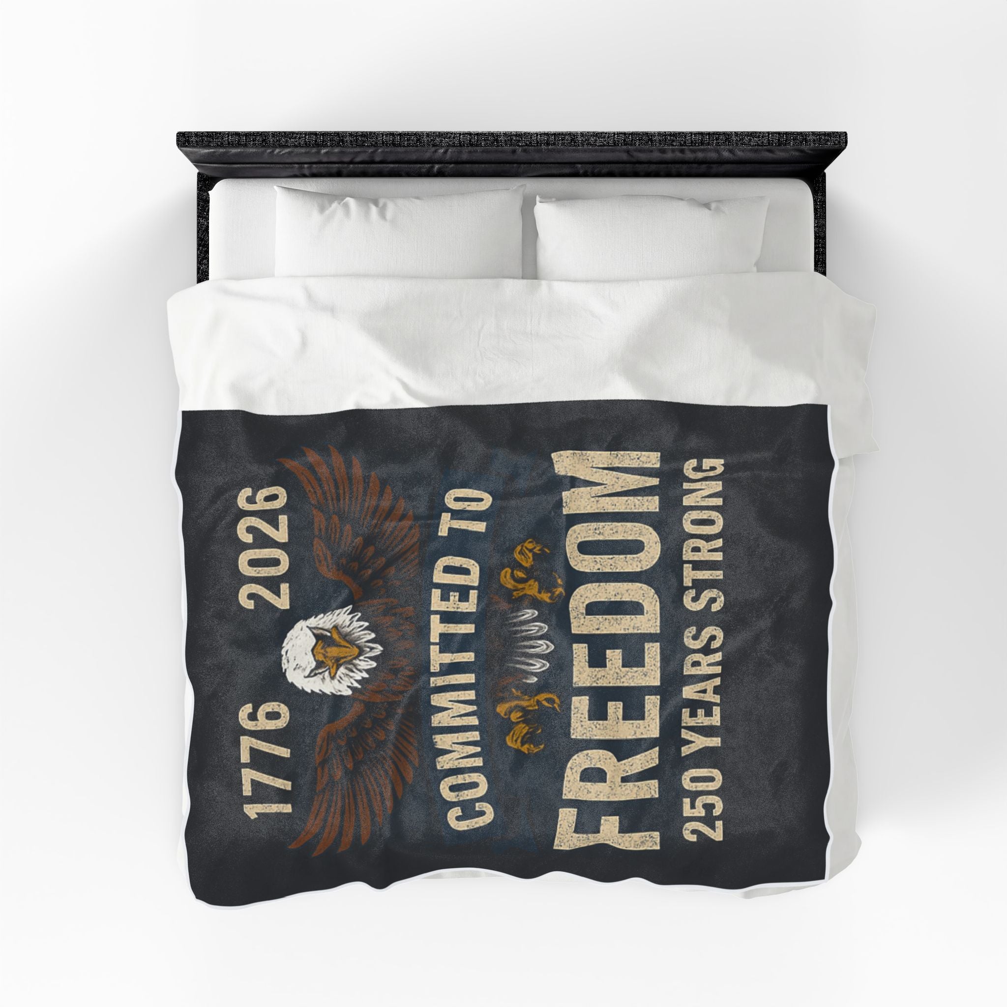 1776-2026 Committed to Freedom Velveteen Plush Blanket