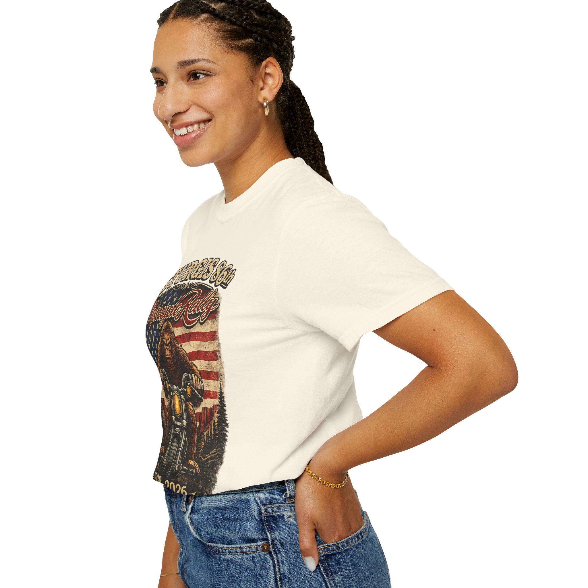 Sturgis 86th Motorcycle Rally T-Shirt — 1938-2026 American Flag Biker Tee