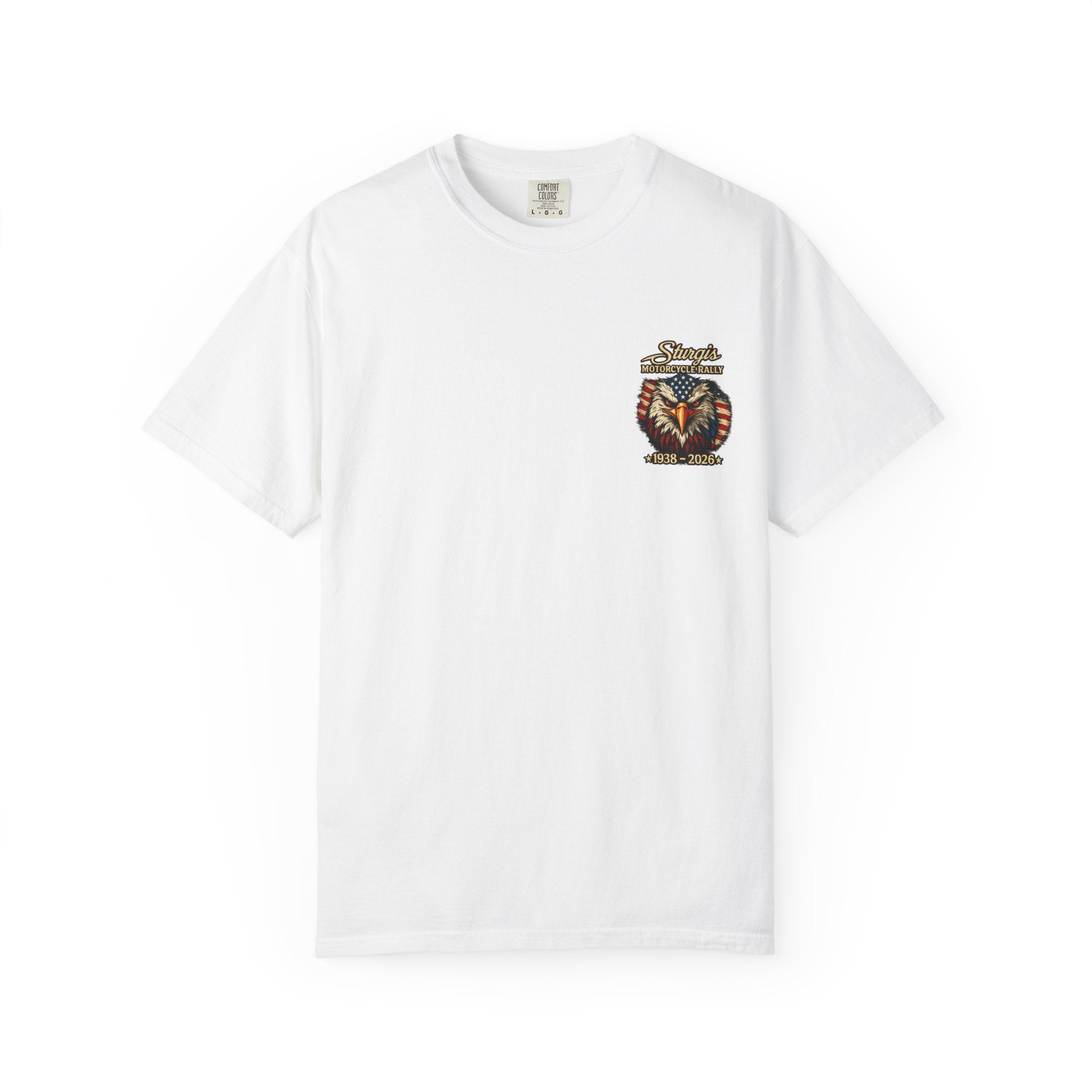 Sturgis Freedom Rally T-Shirt — Eagle Graphic with Rally Dates