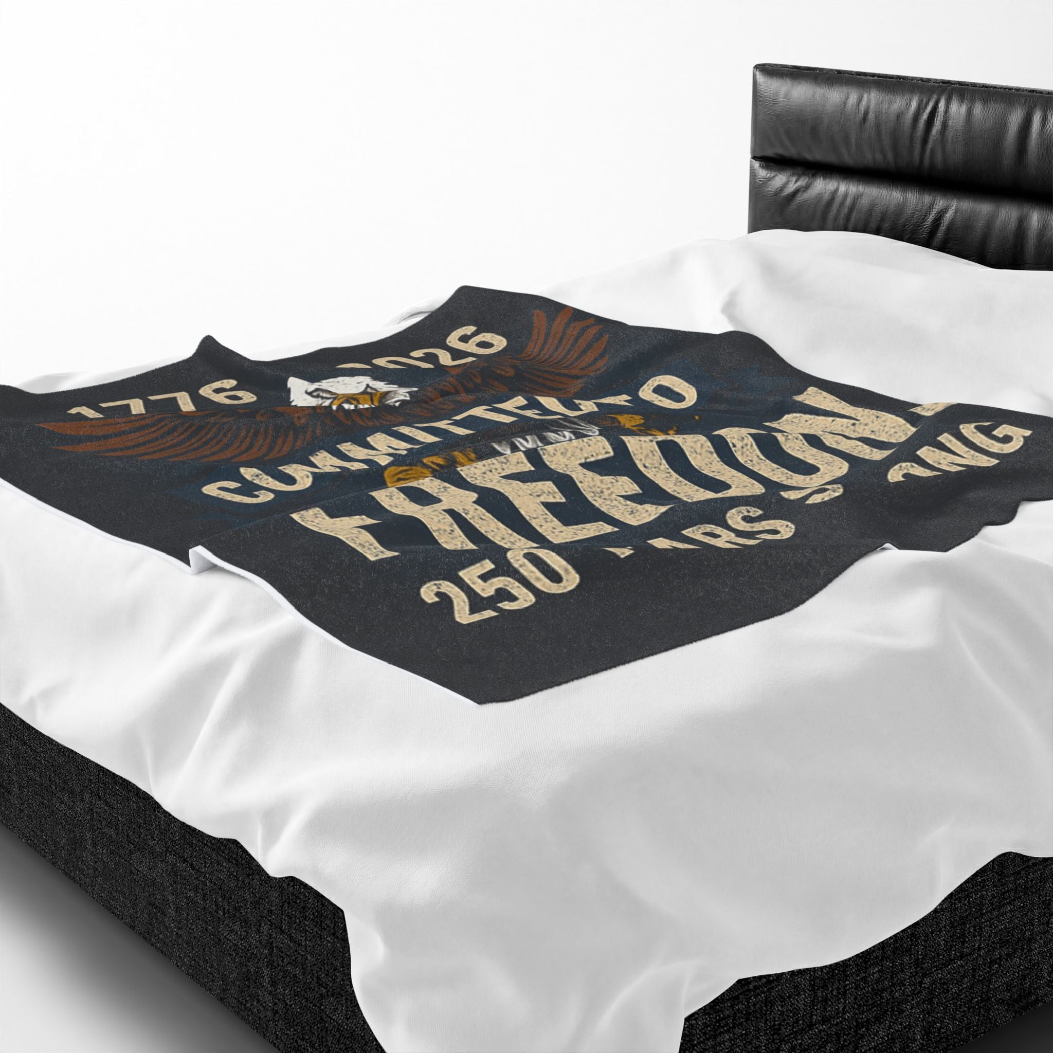 1776-2026 Committed to Freedom Velveteen Plush Blanket