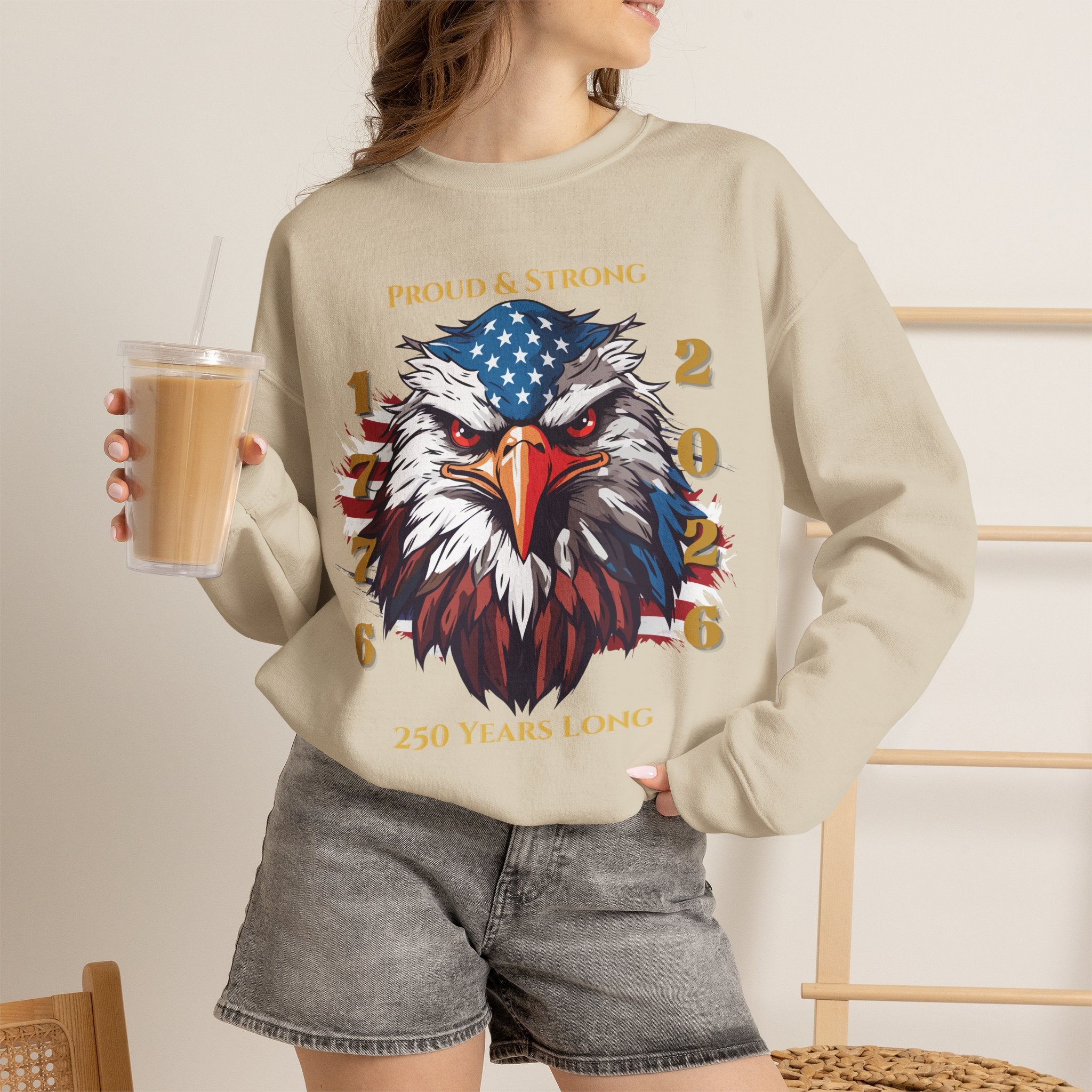 Proud & Strong Crewneck Unisex Sweatshirt