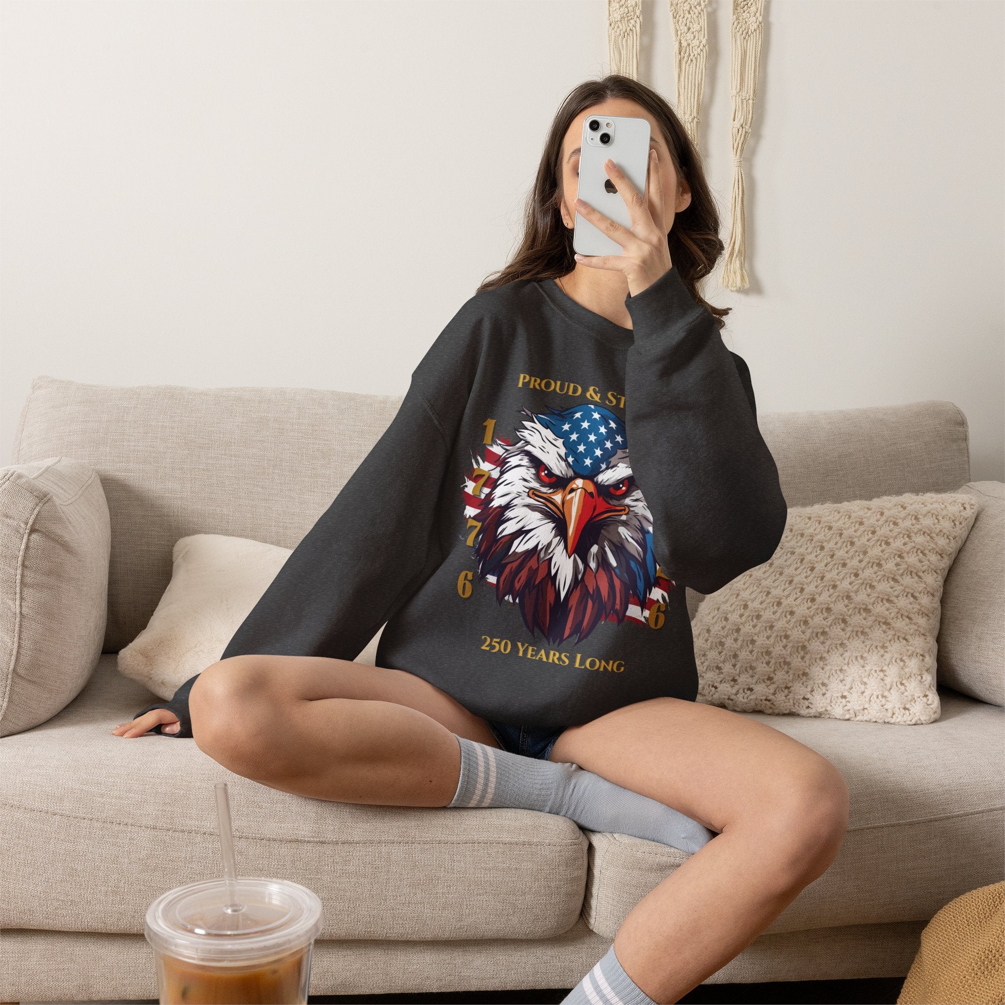 Proud & Strong Crewneck Unisex Sweatshirt