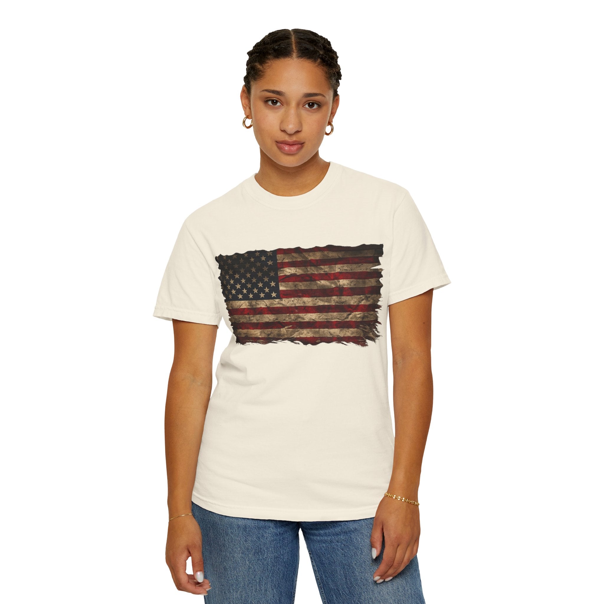 Distressed Flag Unisex Tee