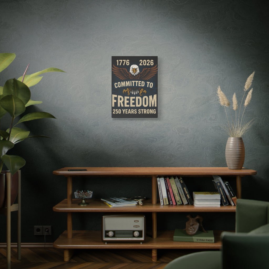 1776-2026 Committed to Freedom - 250 Years Strong Canvas Print