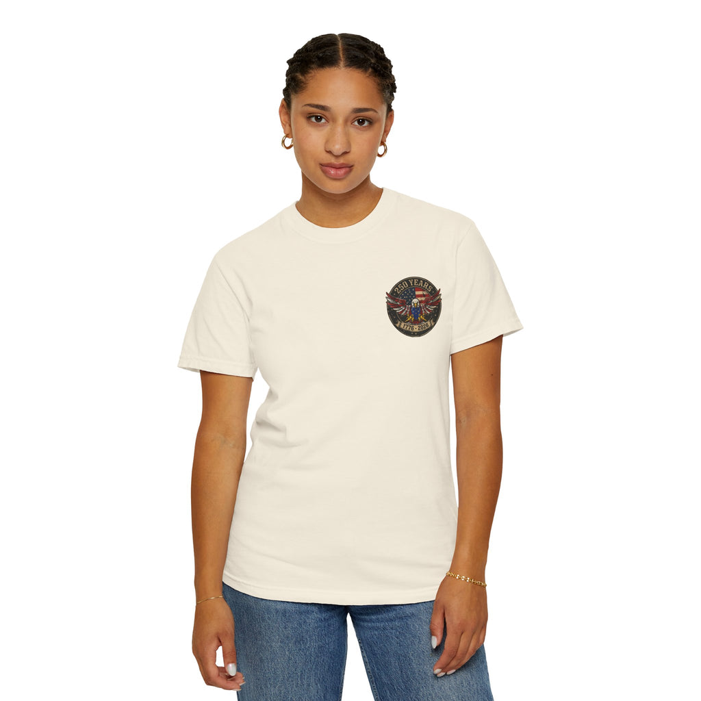 America Motorcycle Unisex Tee Front and Back Design