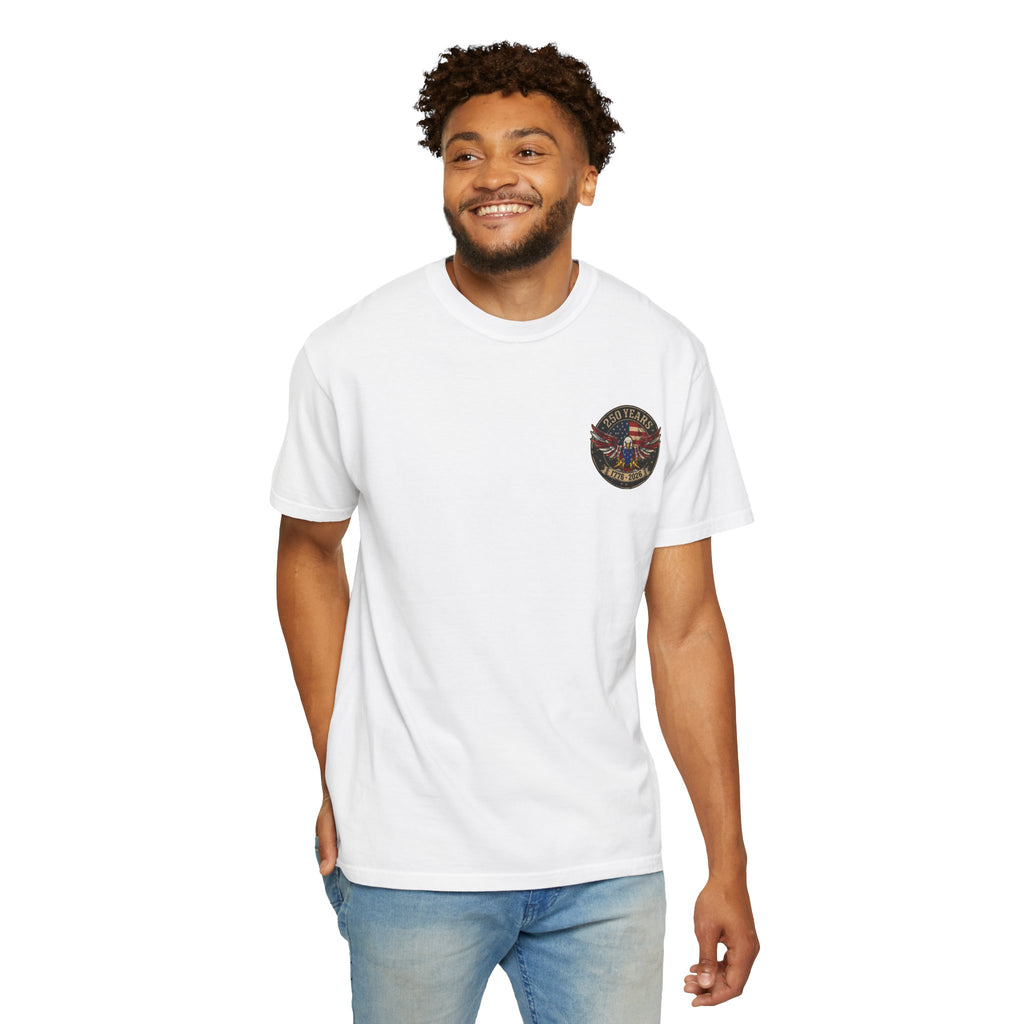 America Motorcycle Unisex Tee Front and Back Design