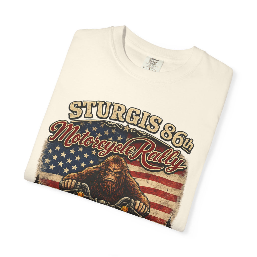 Sturgis 86th Motorcycle Rally T-Shirt — 1938-2026 American Flag Biker Tee