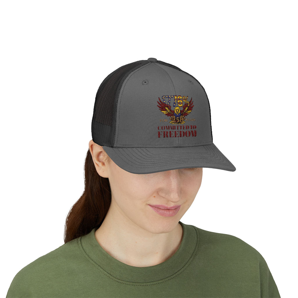 1776% Committed to Freedom Snapback Trucker Cap