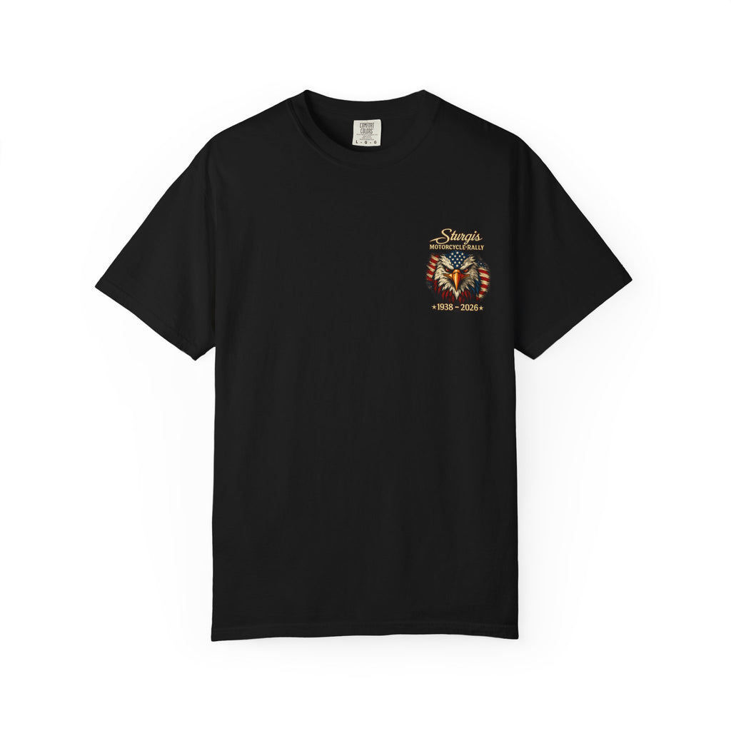 Sturgis Freedom Rally T-Shirt — Eagle Graphic with Rally Dates
