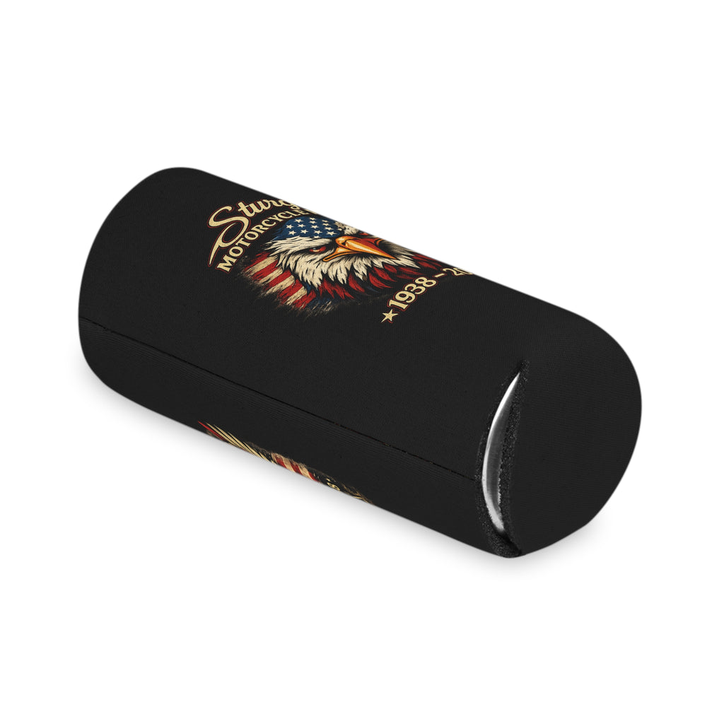 Can Cooler — Sturgis Motorcycle Rally Eagle Flag Design