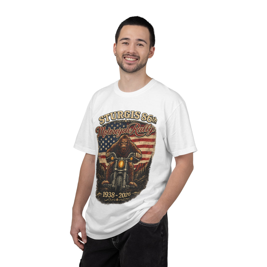 Sturgis 86th Motorcycle Rally T-Shirt — 1938-2026 American Flag Biker Tee
