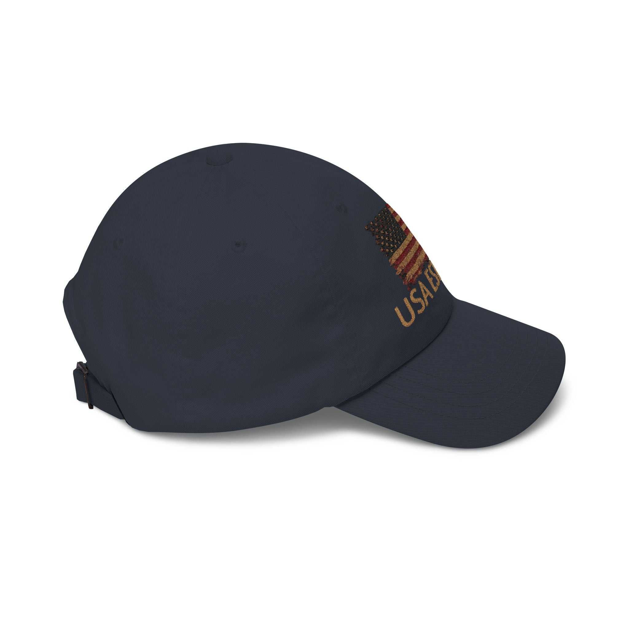 Distressed American Flag Dad Cap — Vintage USA