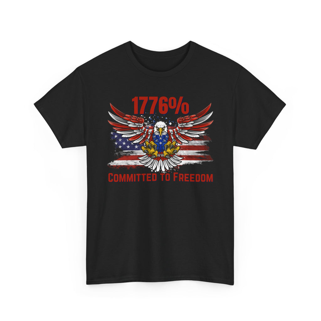 1776% Committed to Freedom Unisex Cotton Tee