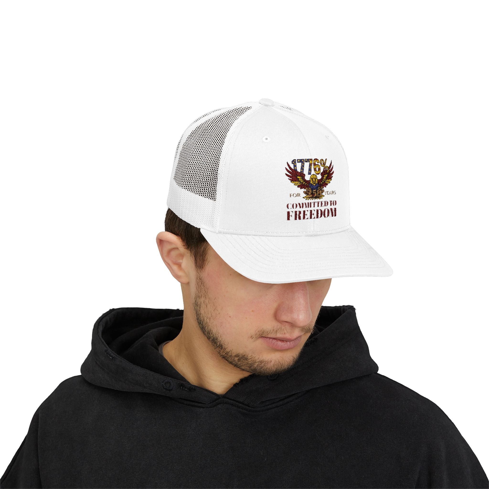 1776% Committed to Freedom Snapback Trucker Cap