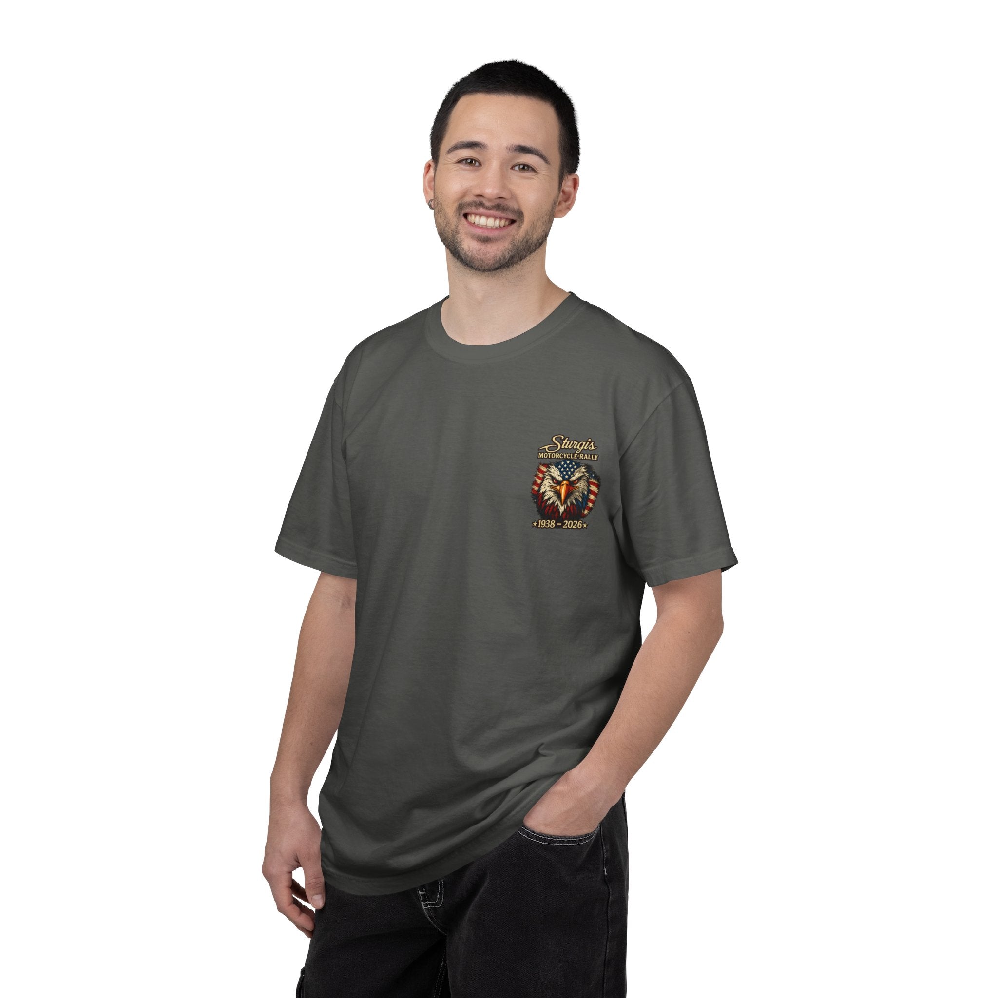 Sturgis Freedom Rally T-Shirt — Eagle Graphic with Rally Dates