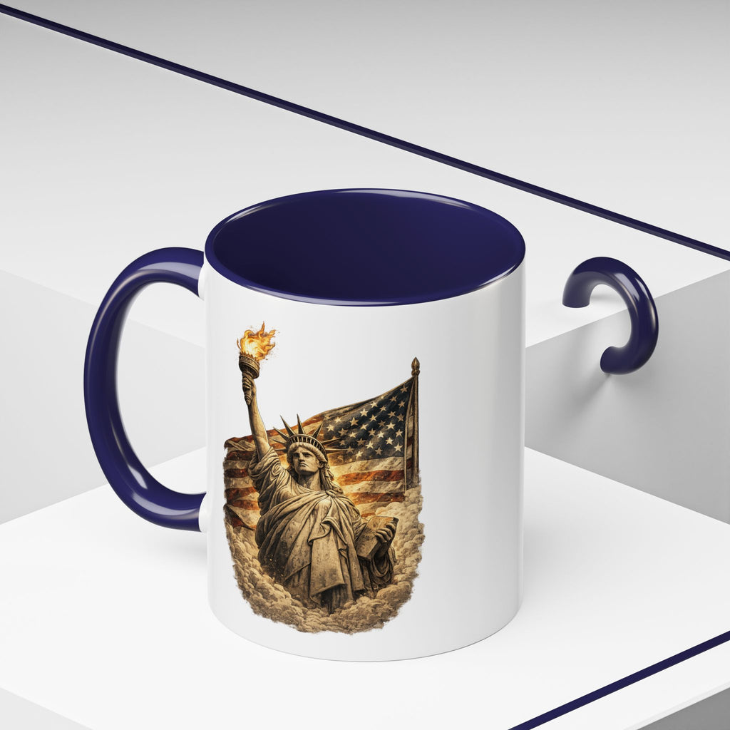 Lady Liberty Ceramic Mug for Coffee Lovers