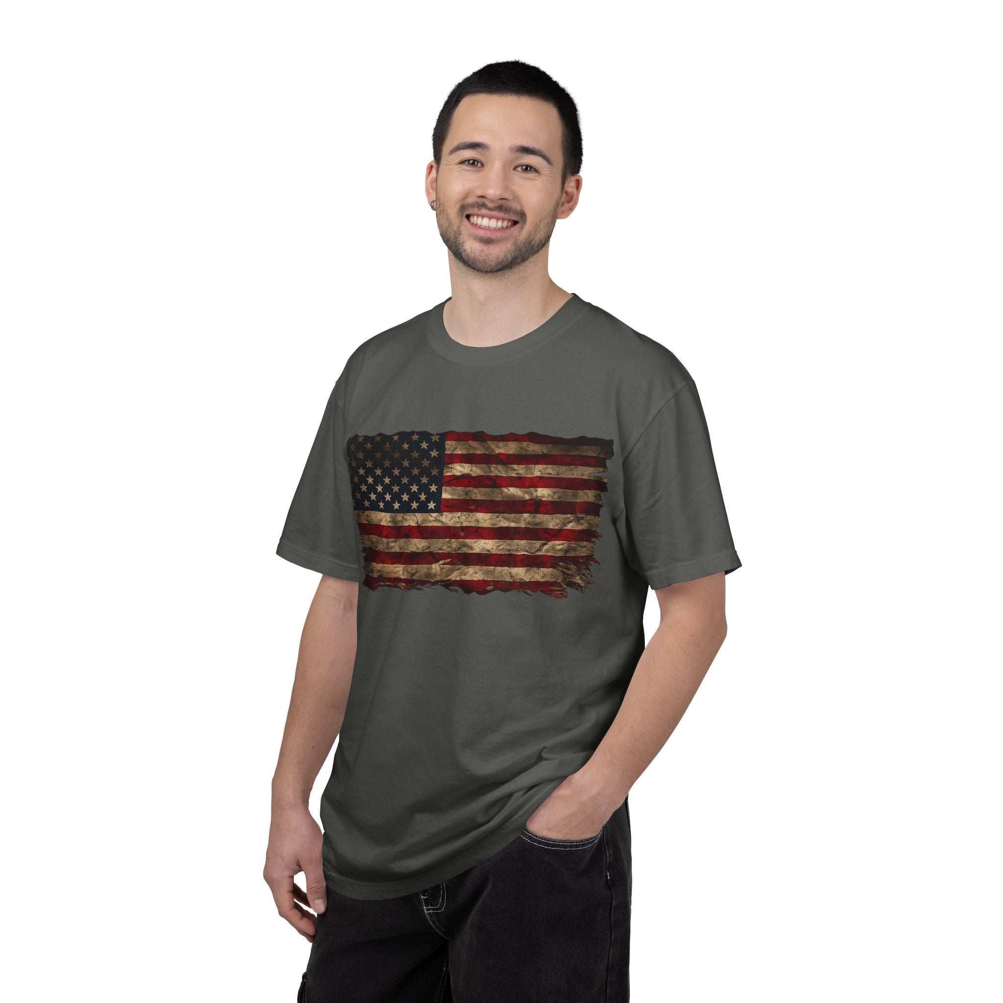 Distressed Flag Unisex Tee