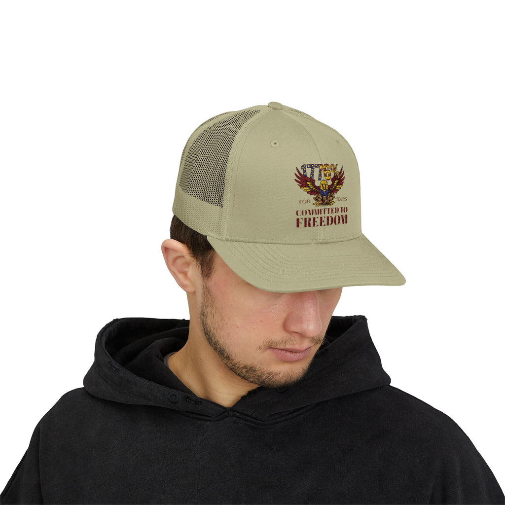 1776% Committed to Freedom Snapback Trucker Cap
