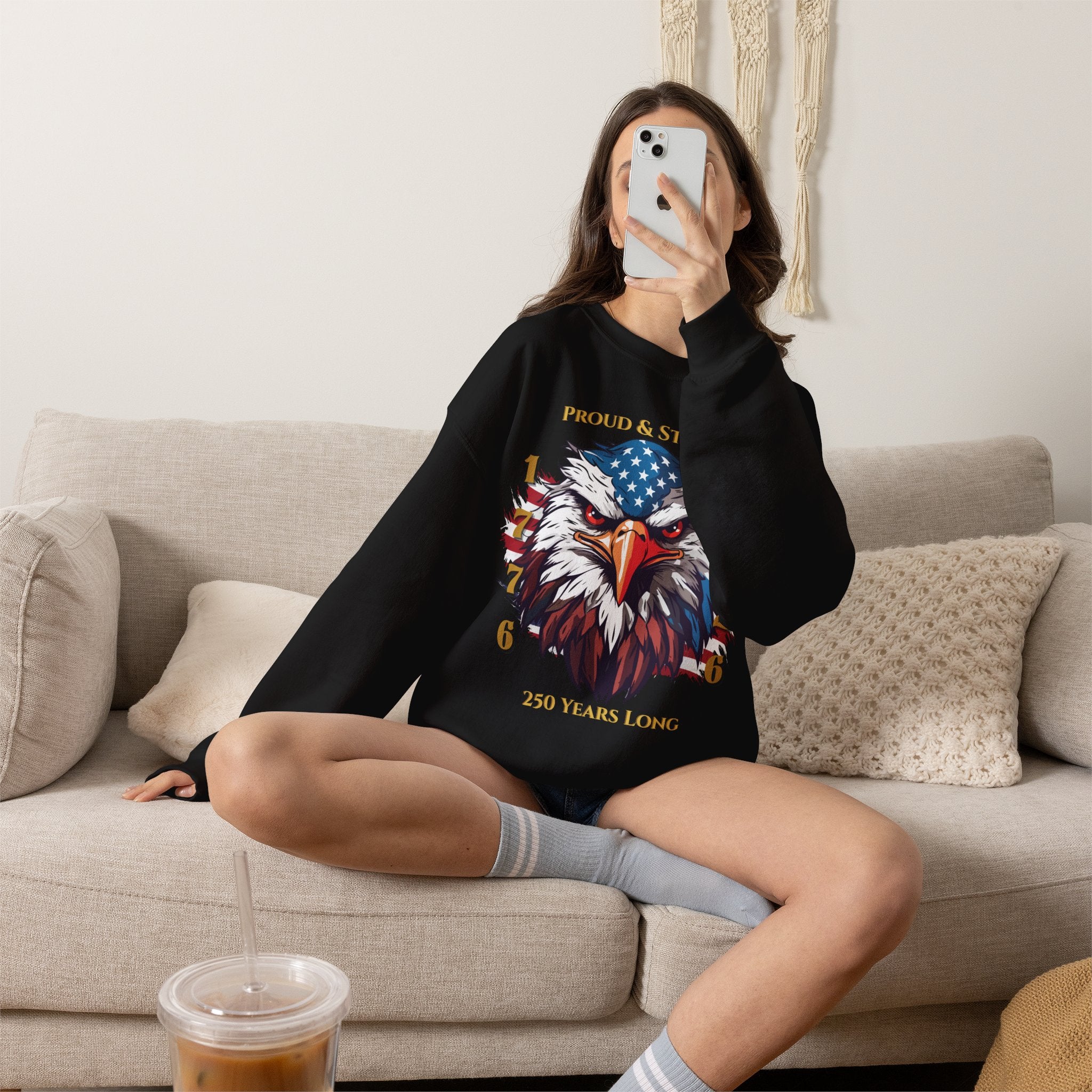 Proud & Strong Crewneck Unisex Sweatshirt
