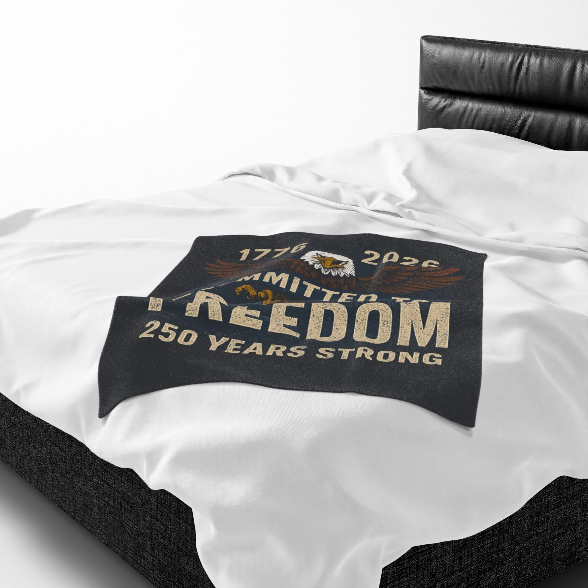 1776-2026 Committed to Freedom Velveteen Plush Blanket