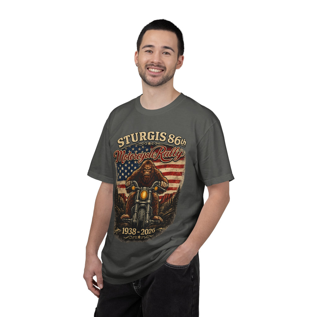 Sturgis 86th Motorcycle Rally T-Shirt — 1938-2026 American Flag Biker Tee