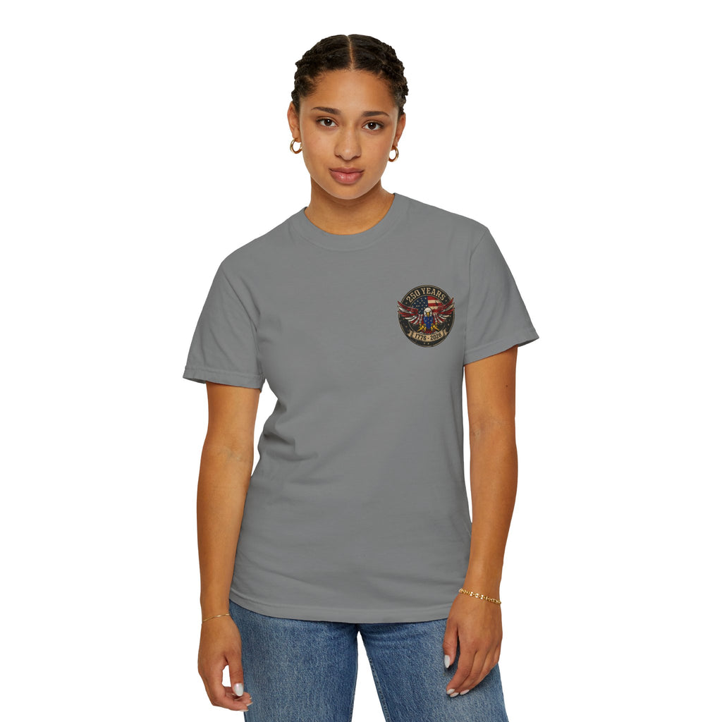 America Motorcycle Unisex Tee Front and Back Design
