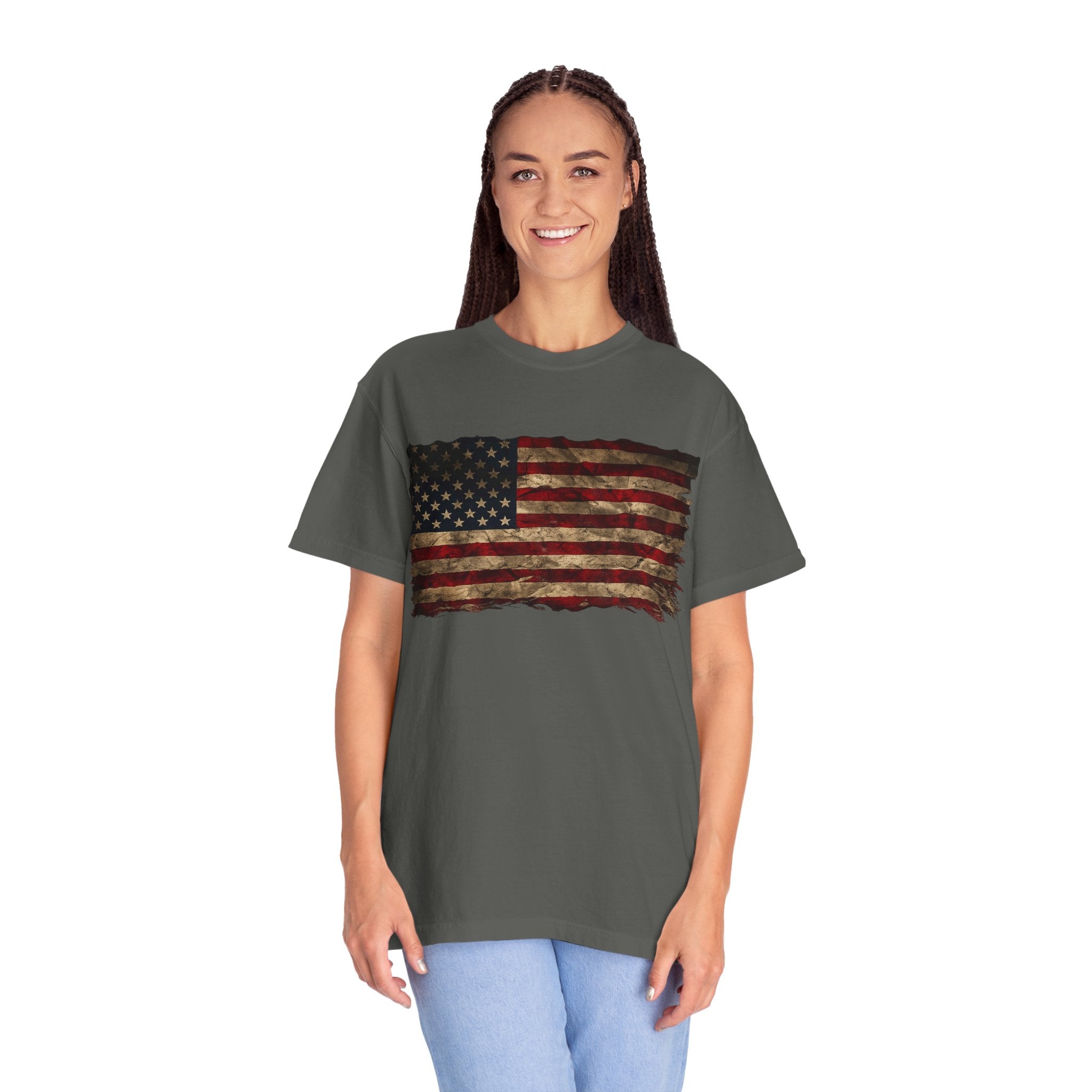 Distressed Flag Unisex Tee