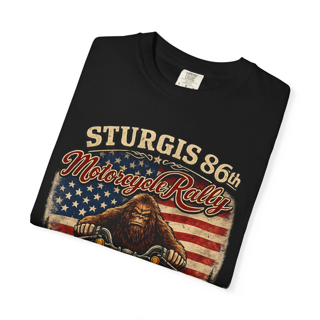 Sturgis 86th Motorcycle Rally T-Shirt — 1938-2026 American Flag Biker Tee