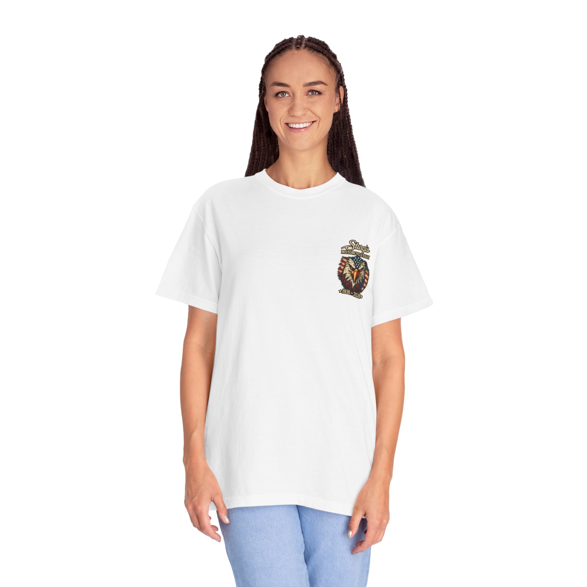 Sturgis Freedom Rally T-Shirt — Eagle Graphic with Rally Dates