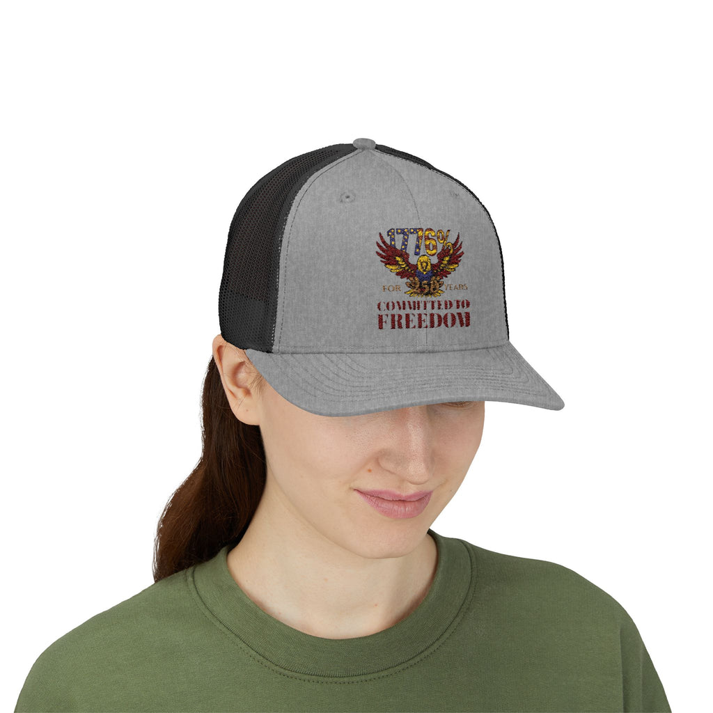 1776% Committed to Freedom Snapback Trucker Cap