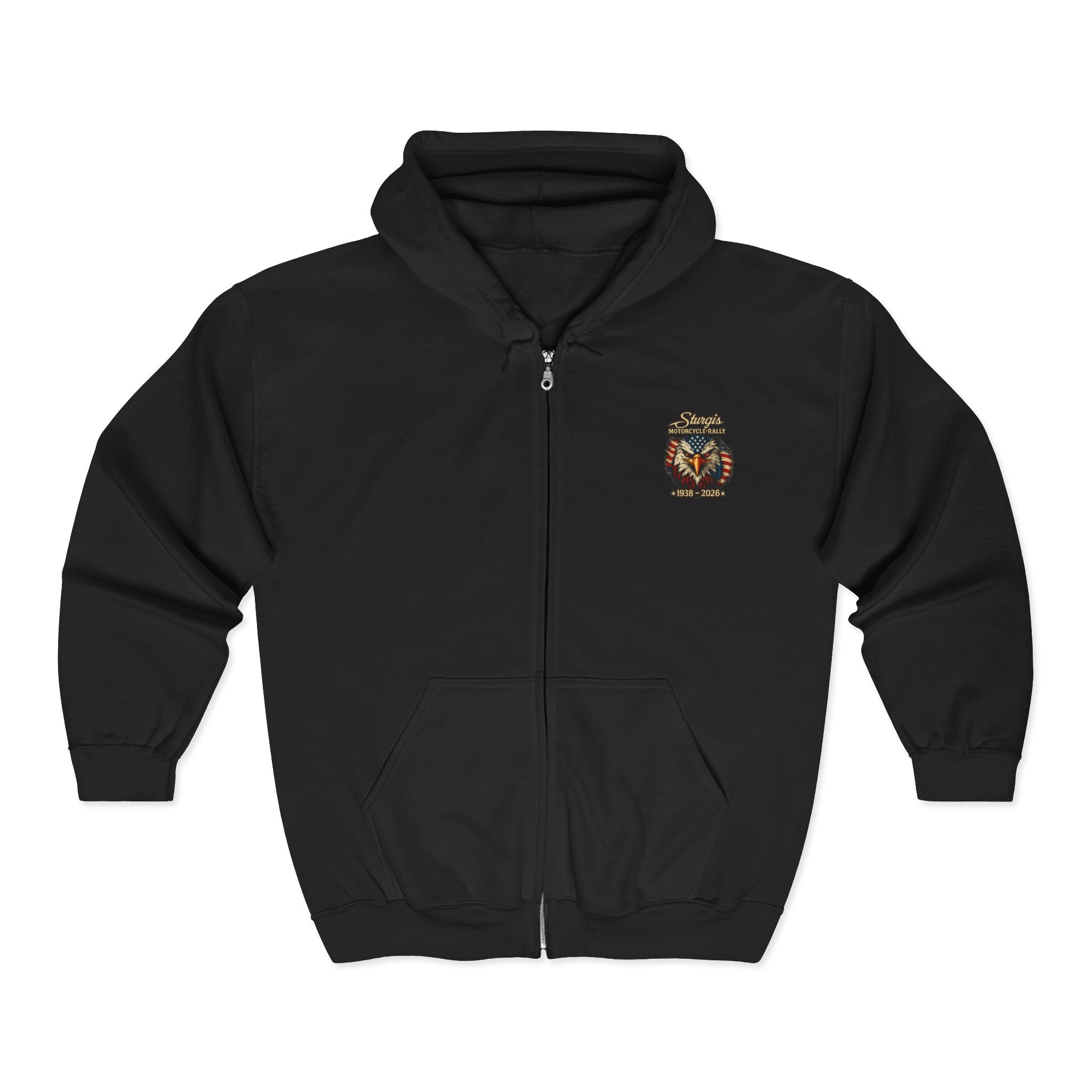 Sturgis Motorcycle Freedom Rally Hoodie (Front & Back Print)