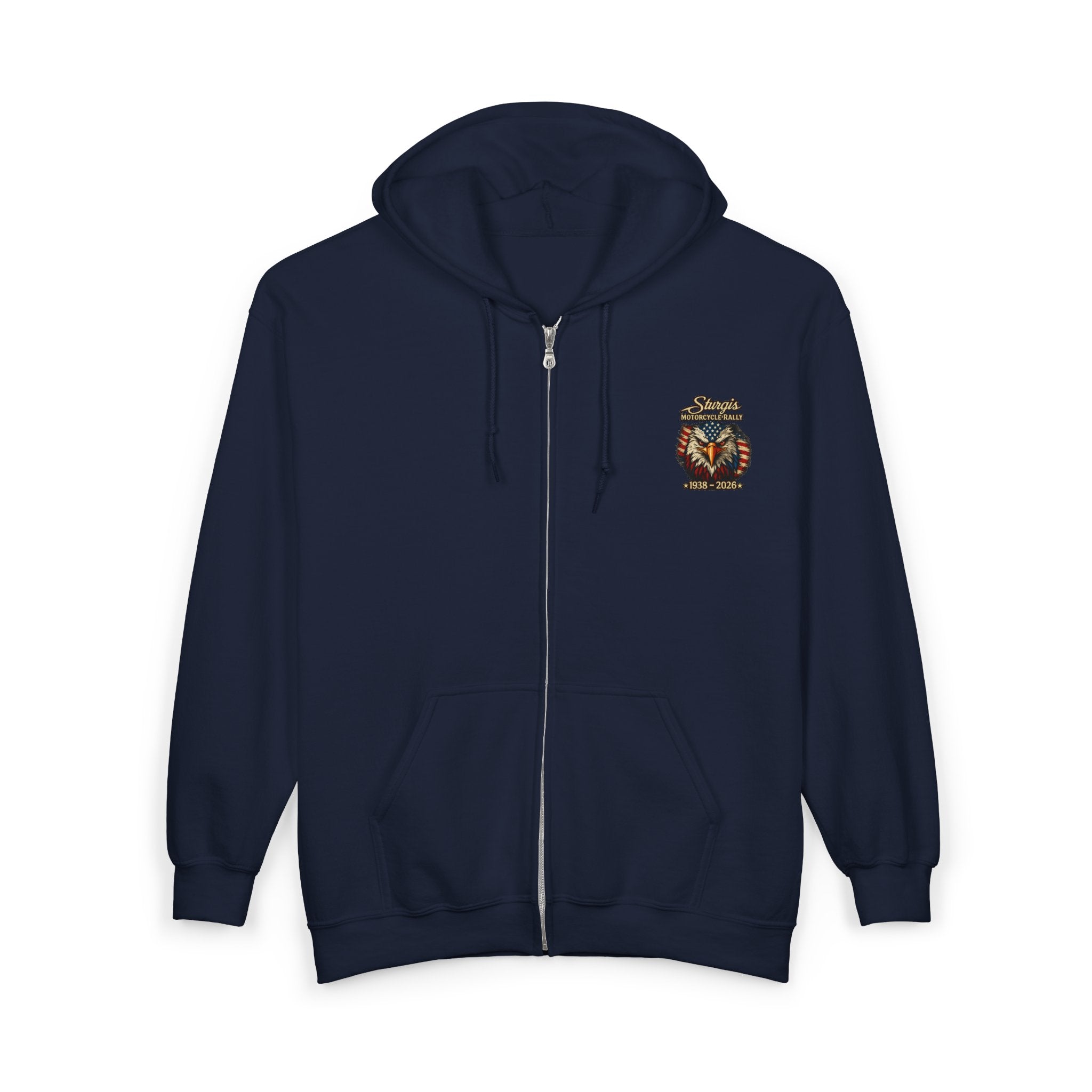 Sturgis Motorcycle Freedom Rally Hoodie (Front & Back Print)