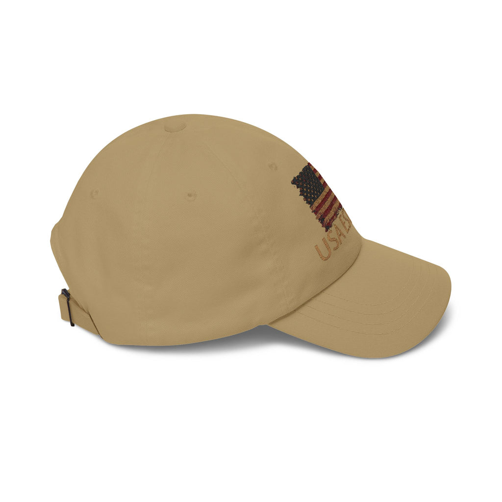 Distressed American Flag Dad Cap — Vintage USA