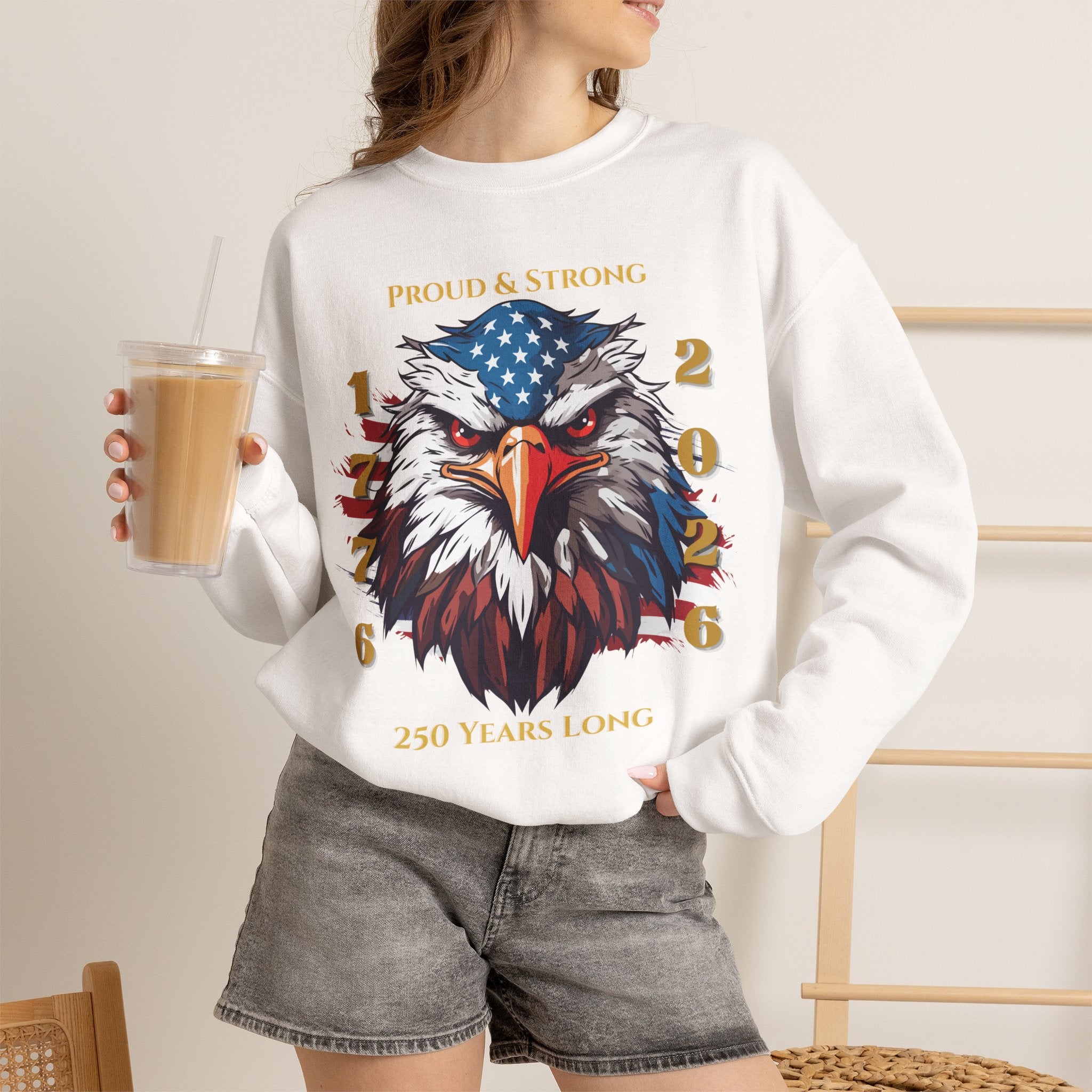 Proud & Strong Crewneck Unisex Sweatshirt