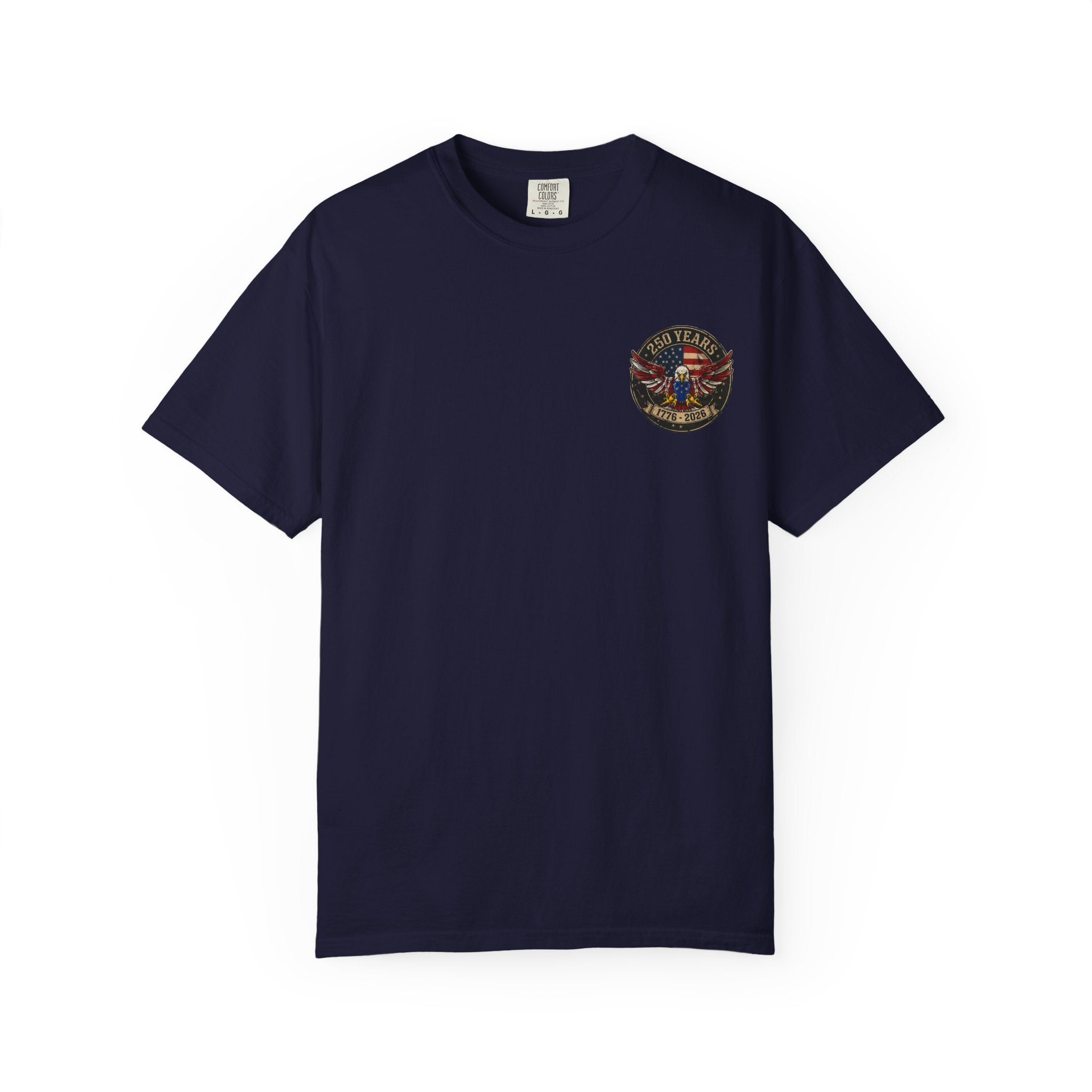 America Motorcycle Unisex Tee Front and Back Design