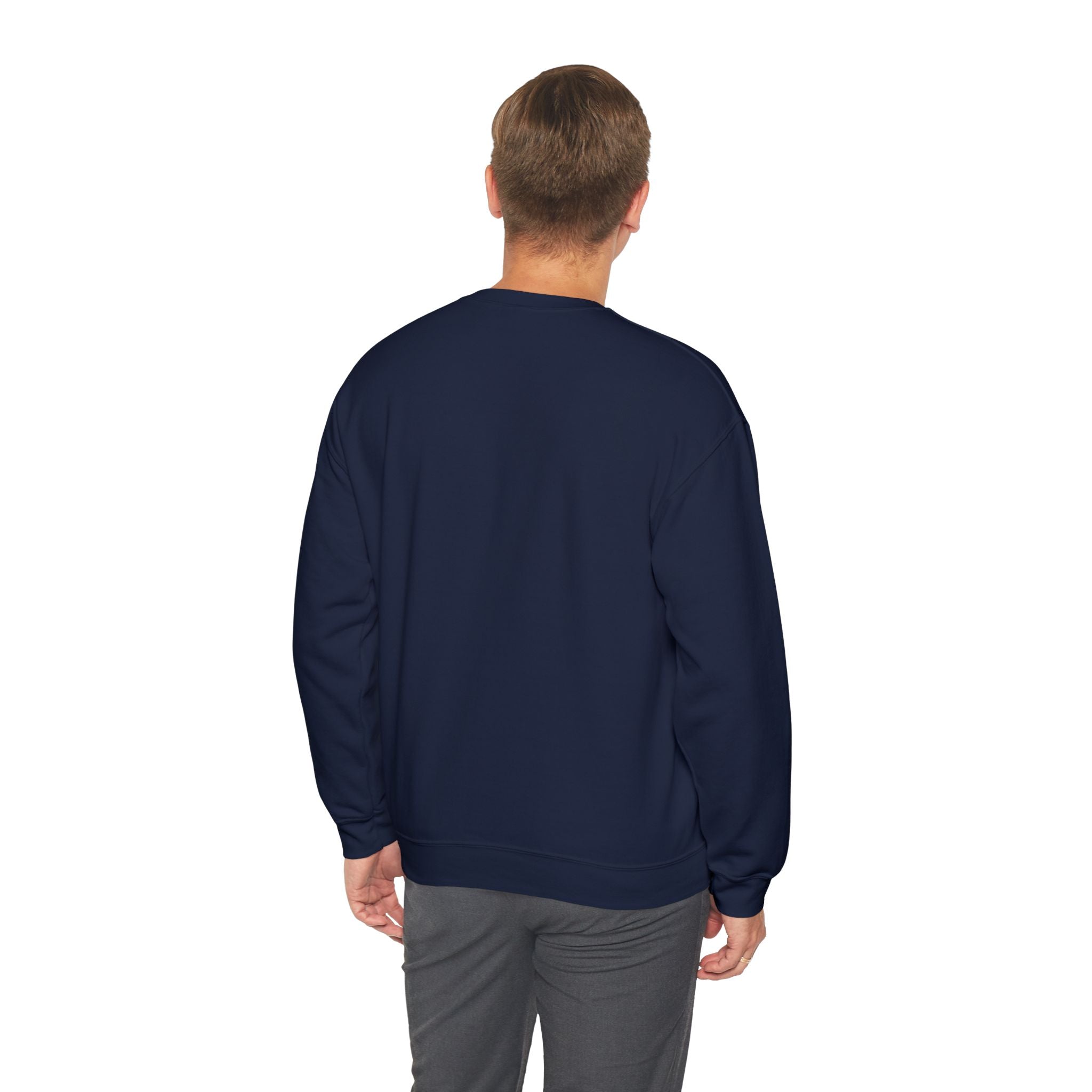 Distressed Flag Crewneck Sweatshirt — Embroidered Vintage American Flag Pullover
