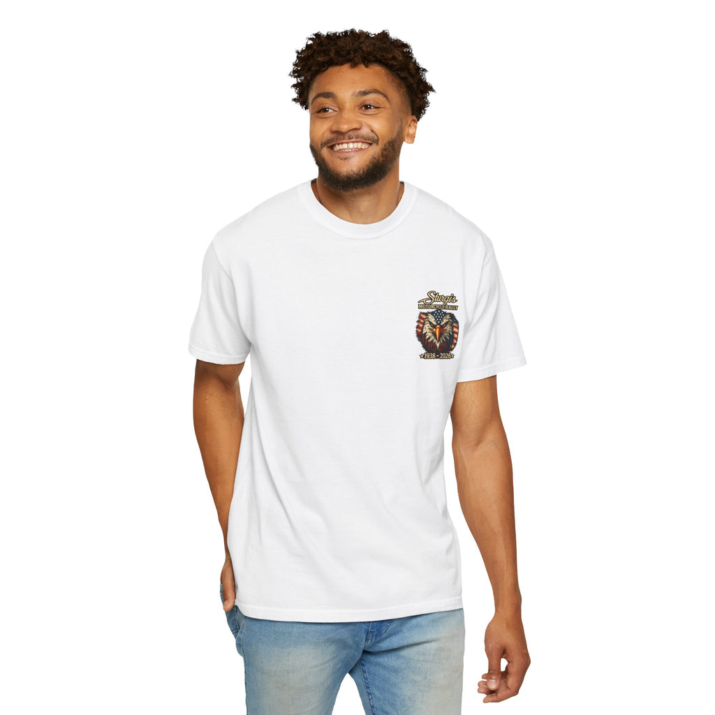 Sturgis Freedom Rally T-Shirt — Eagle Graphic with Rally Dates
