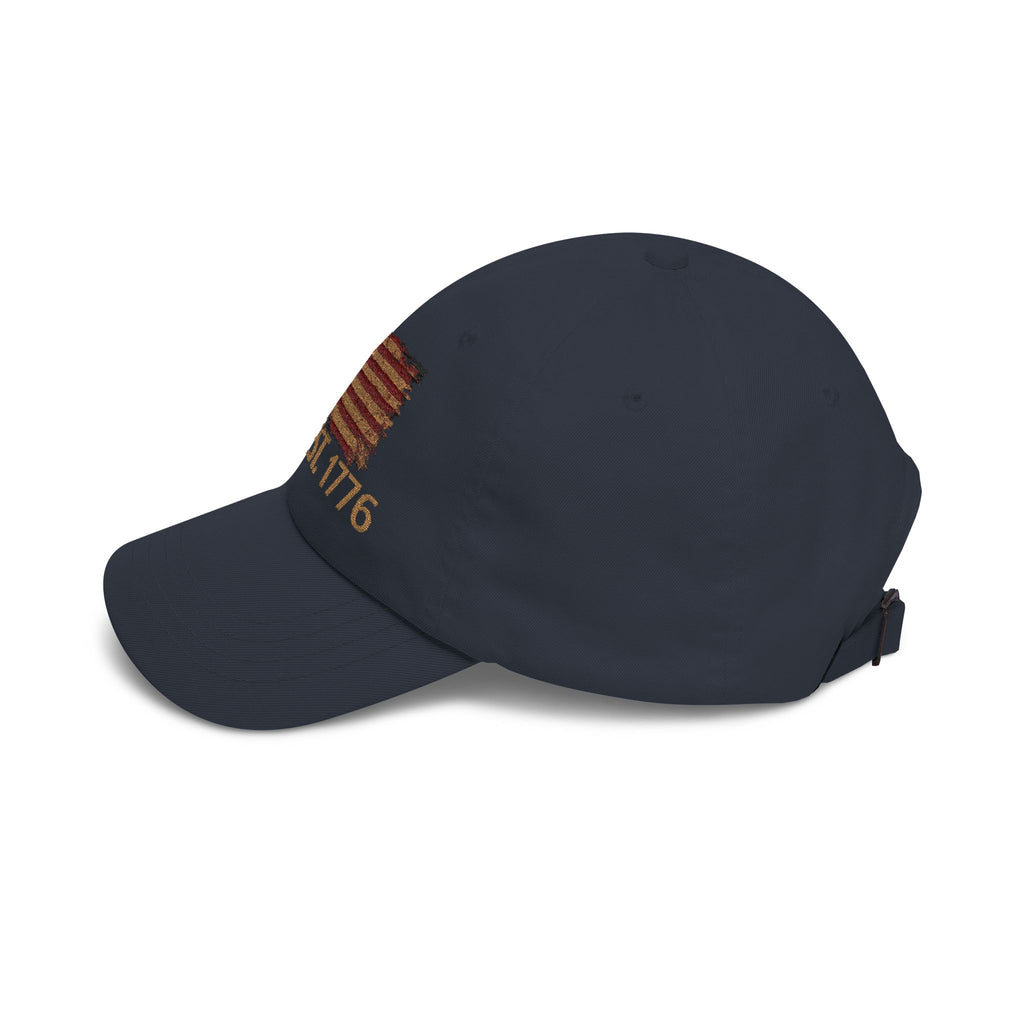 Distressed American Flag Dad Cap — Vintage USA