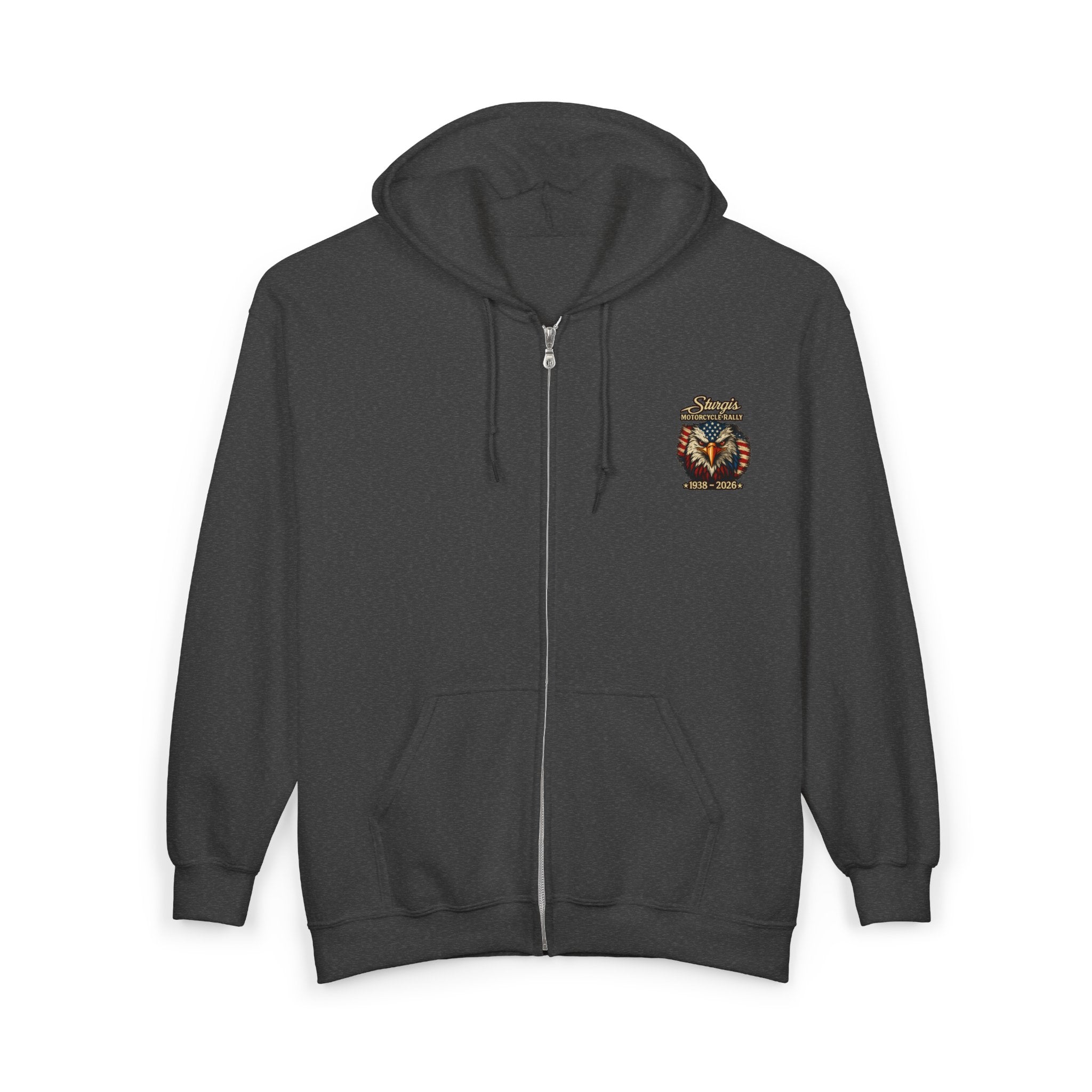 Sturgis Motorcycle Freedom Rally Hoodie (Front & Back Print)