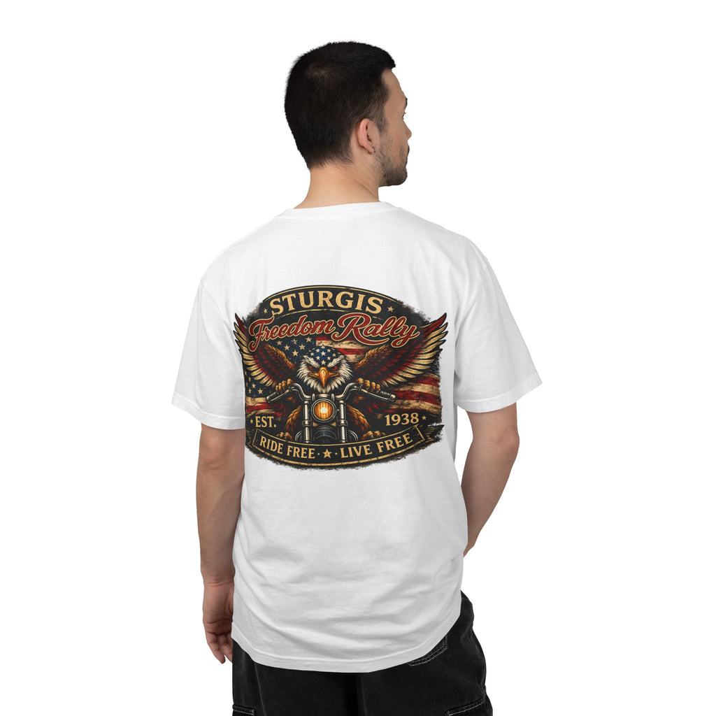 Sturgis Freedom Rally T-Shirt — Eagle Graphic with Rally Dates