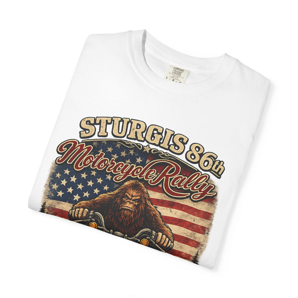 Sturgis 86th Motorcycle Rally T-Shirt — 1938-2026 American Flag Biker Tee