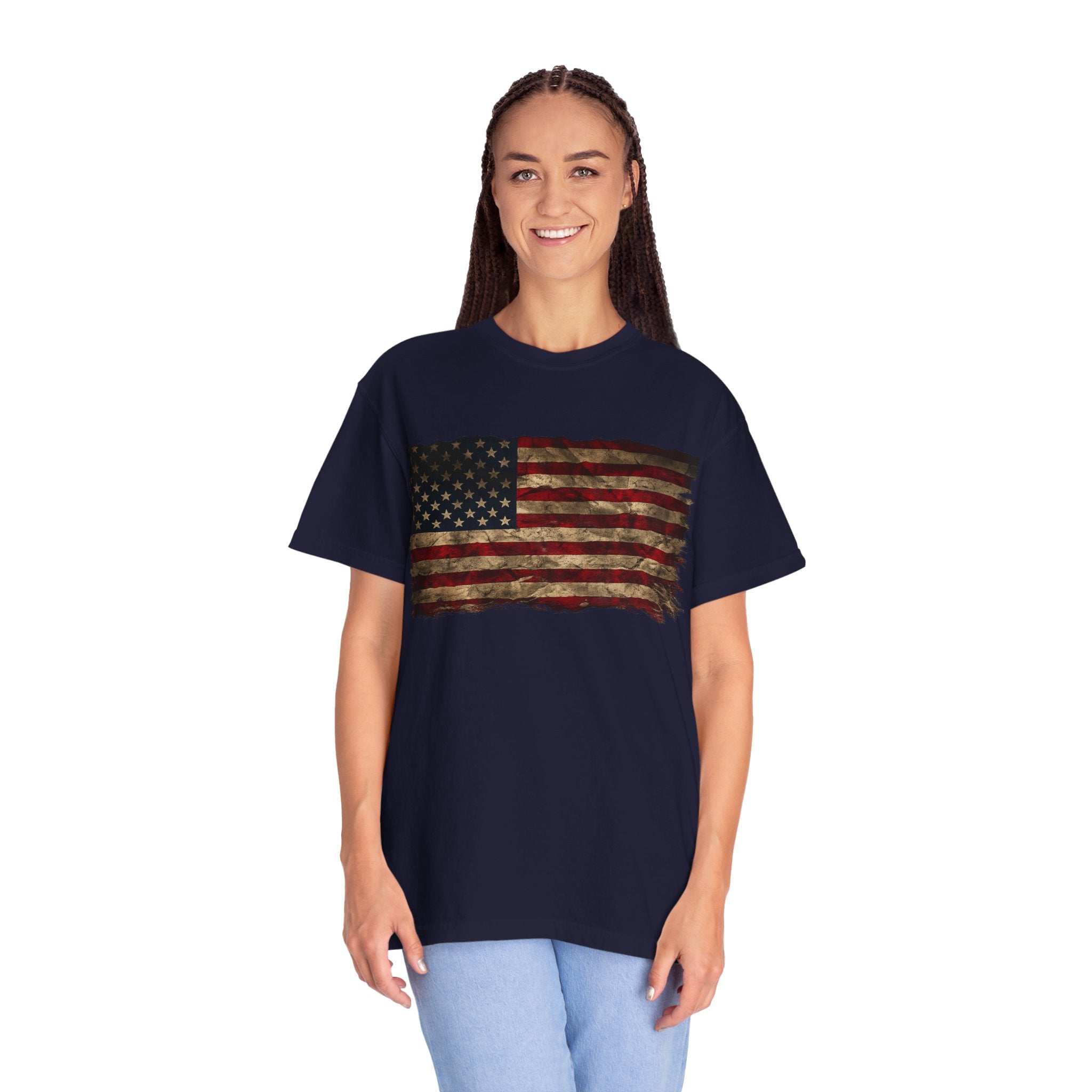Distressed Flag Unisex Tee