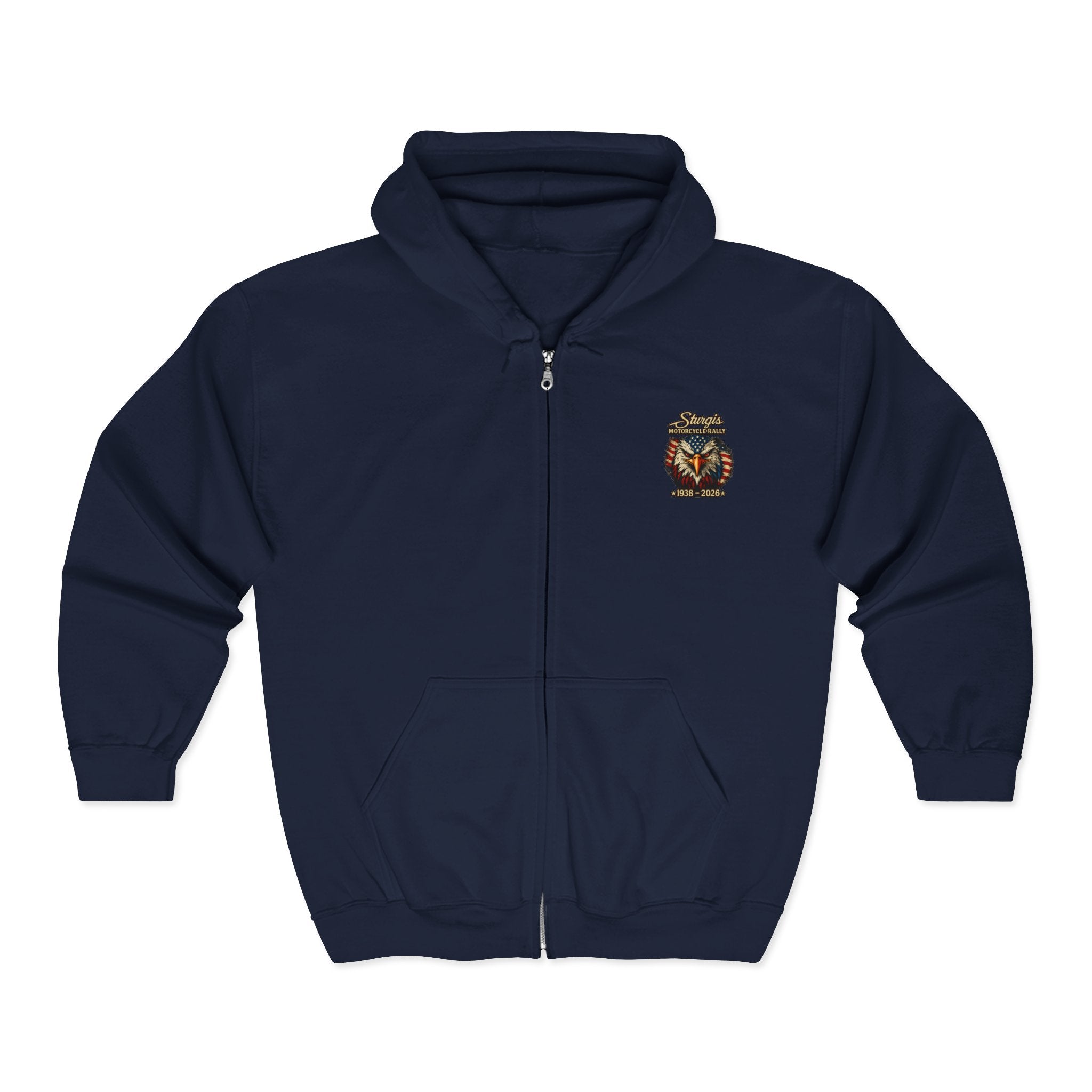 Sturgis Motorcycle Freedom Rally Hoodie (Front & Back Print)