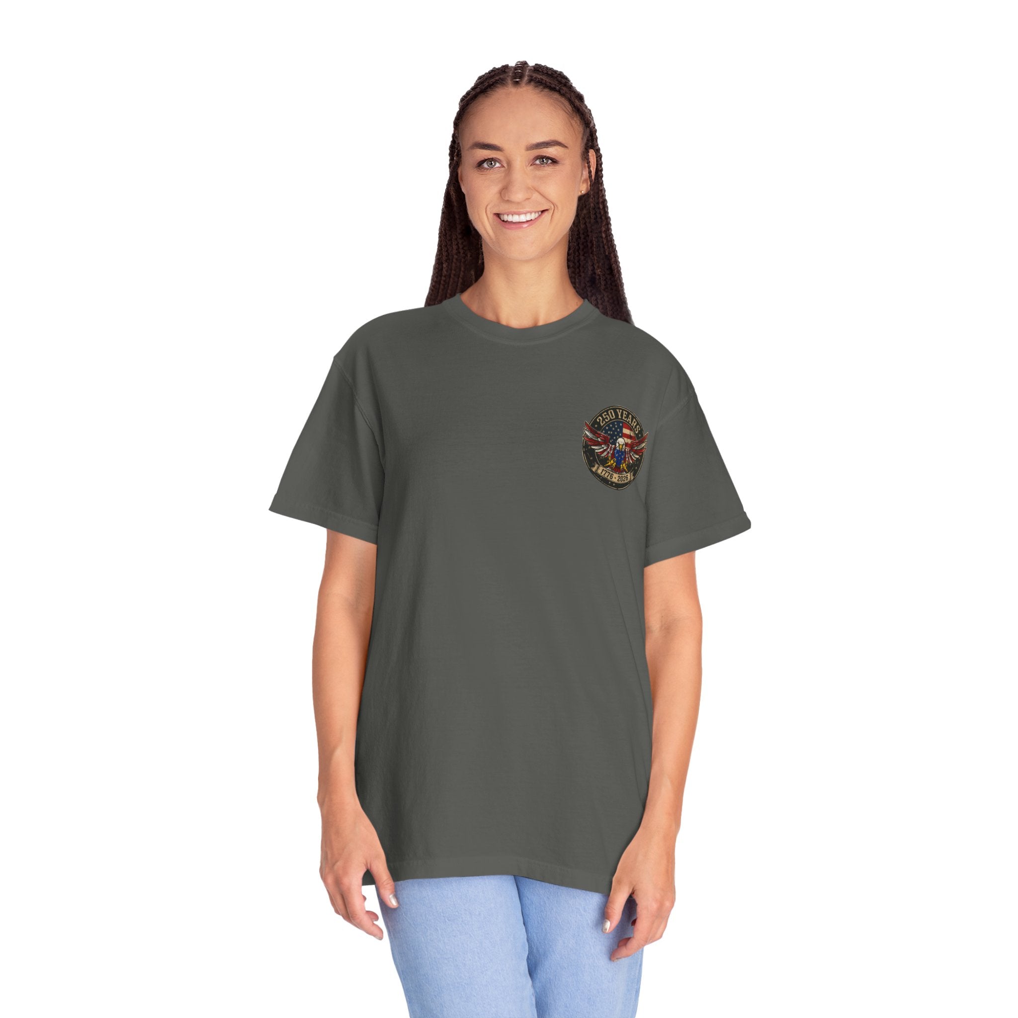 America Motorcycle Unisex Tee Front and Back Design