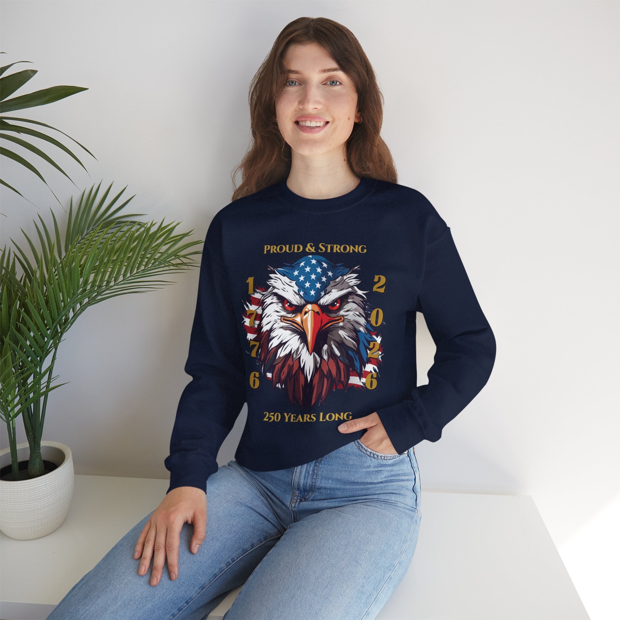 Proud & Strong Crewneck Unisex Sweatshirt