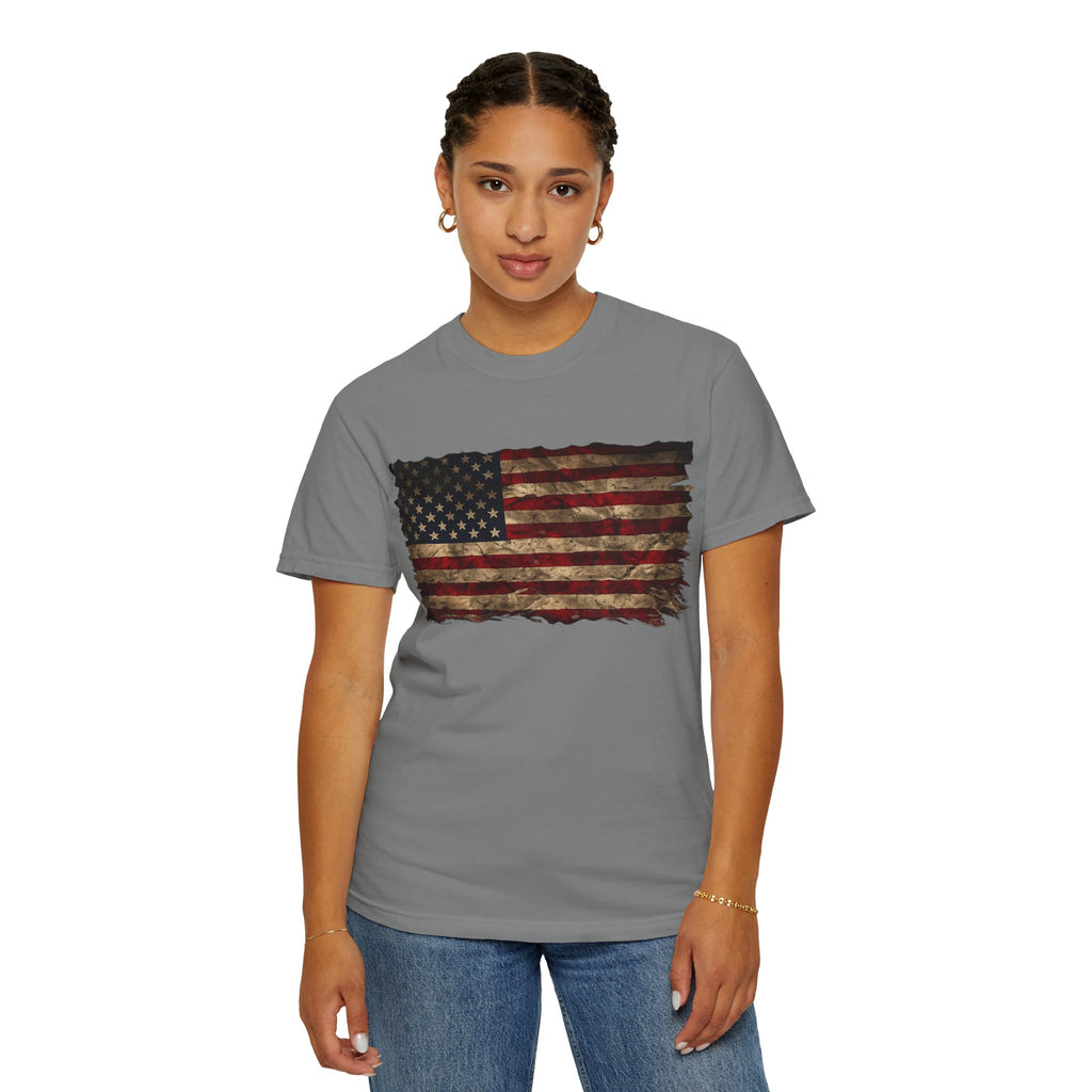 Distressed Flag Unisex Tee
