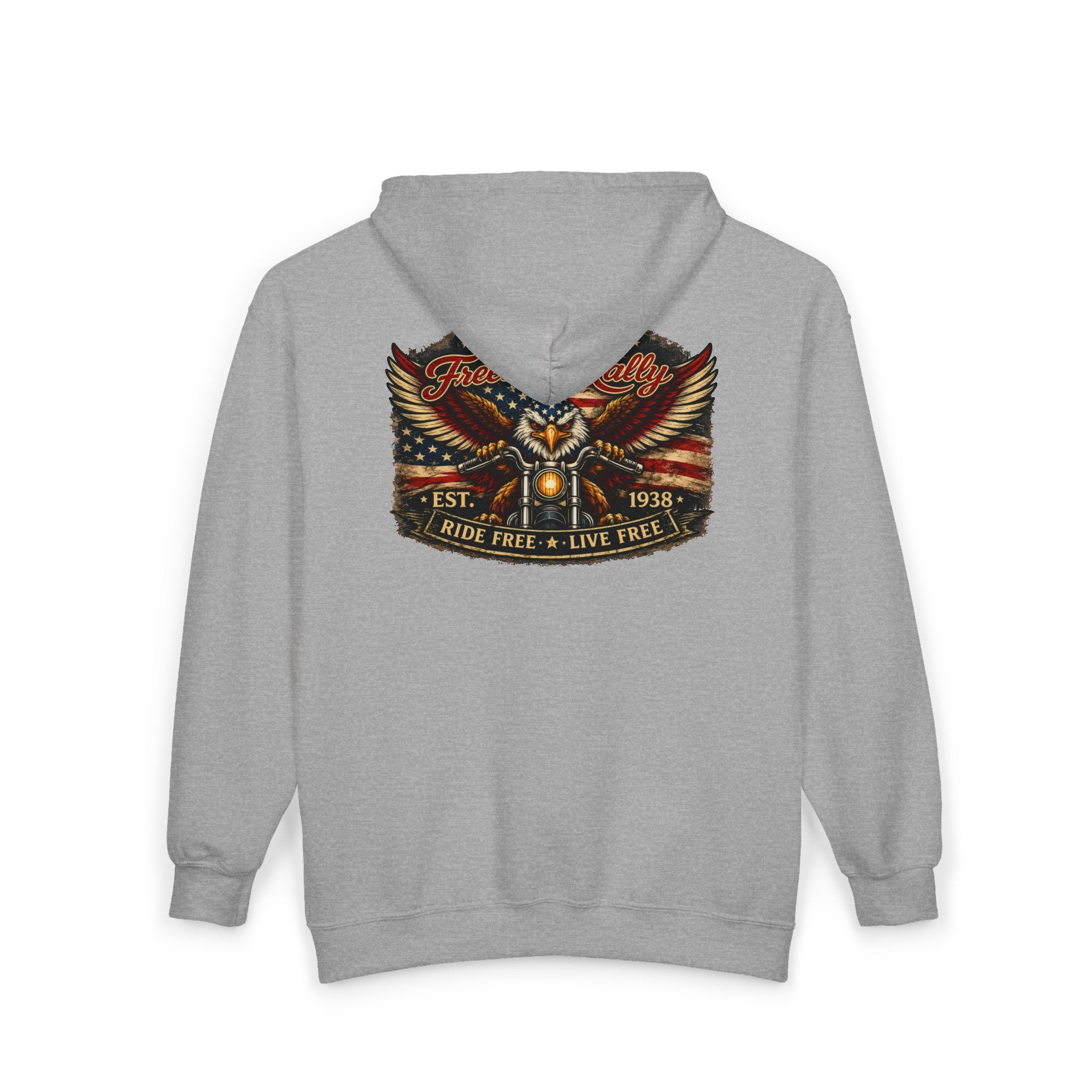 Sturgis Motorcycle Freedom Rally Hoodie (Front & Back Print)