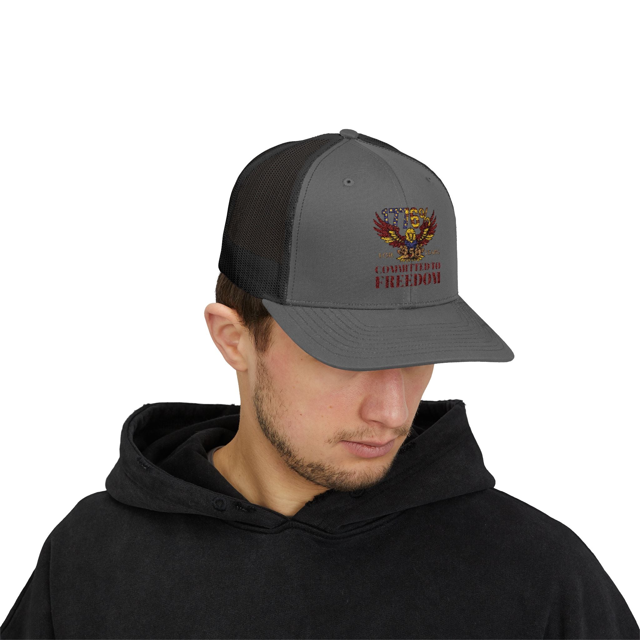 1776% Committed to Freedom Snapback Trucker Cap