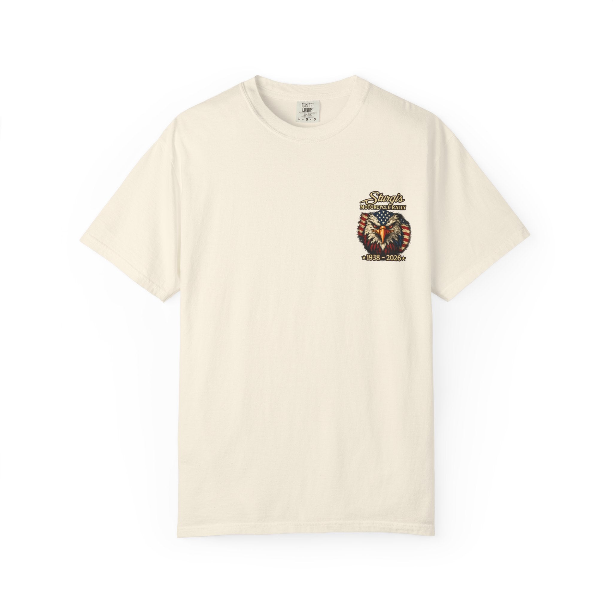 Sturgis Freedom Rally T-Shirt — Eagle Graphic with Rally Dates