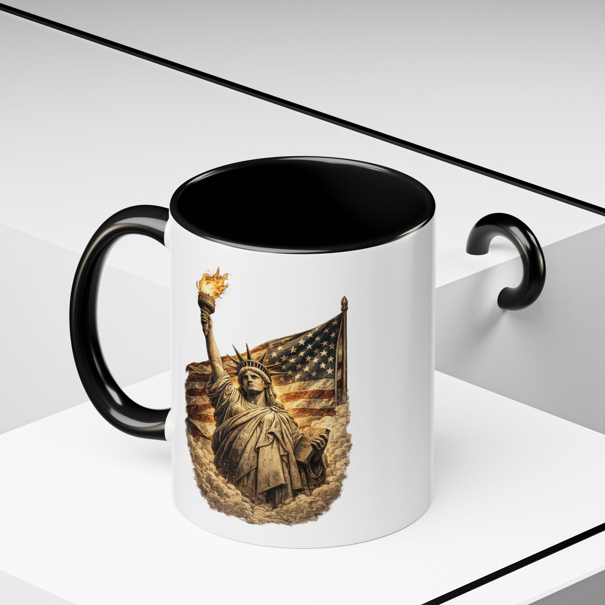 Lady Liberty Ceramic Mug for Coffee Lovers